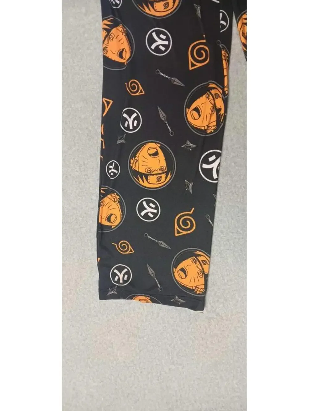 Naruto Shippuden Pajama Sleep Pants Mens Size Small Multicolor all-over print...